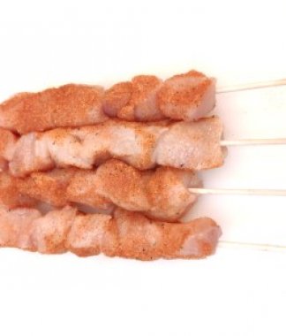 Seasoned Chicken Shish Kabobs Dark Meat