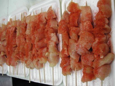 Marinated Turkey Kabobs White Meat