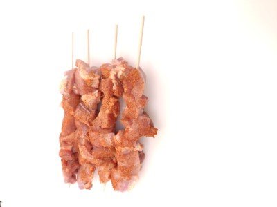 Seasoned Chicken Shish Kabobs White Meat
